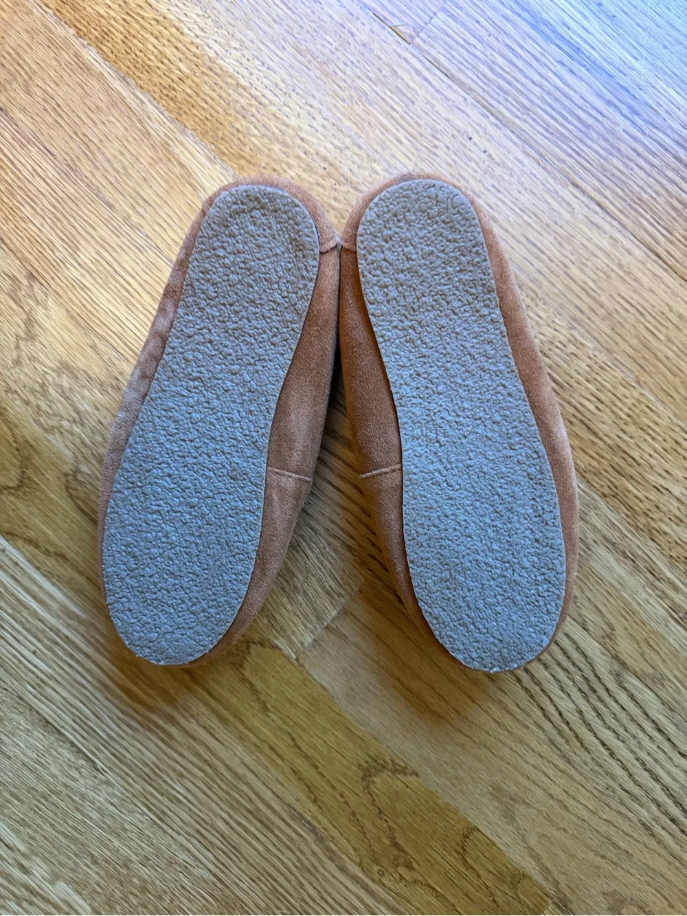 Crewcuts Kids Suede Moccasin Slippers, Brown, Size 4